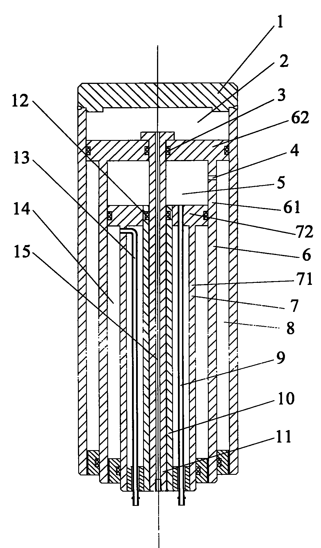 Multi-stage oil cylinder and hydraulic device with same