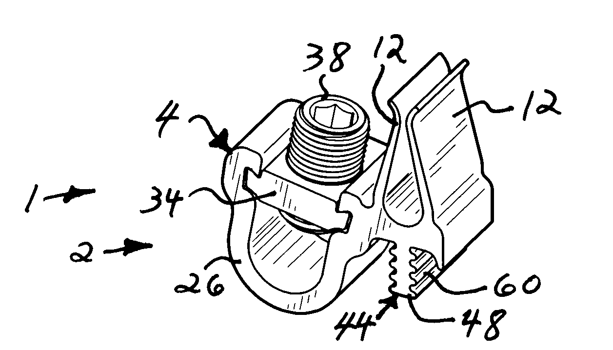 Meter jaw assembly