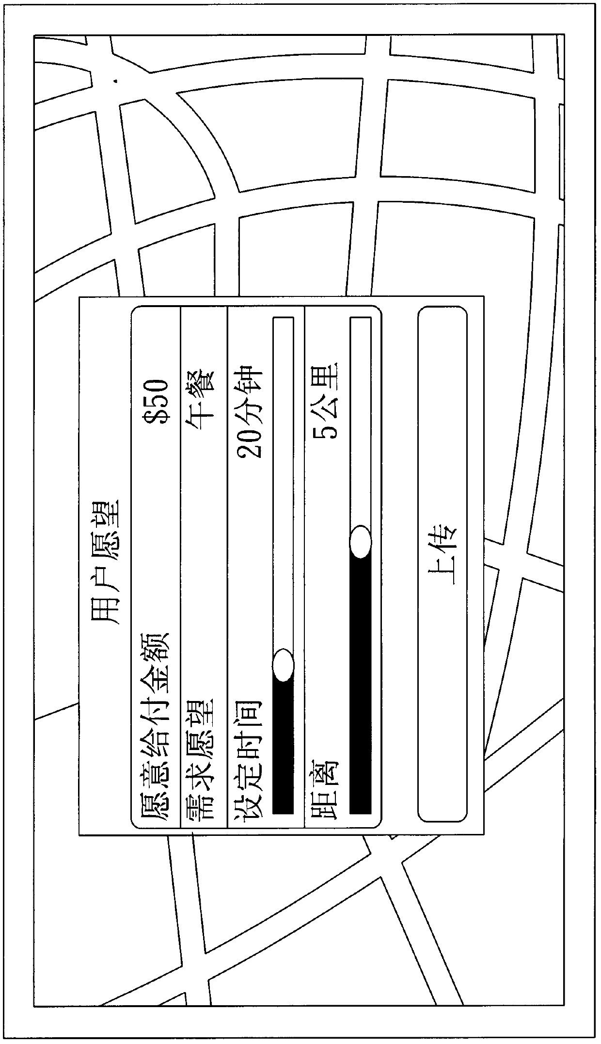 LBS service system and wish-making service method thereof