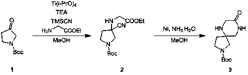 Synthesis method of tert-butyl-8-oxo-2,6,9-triazaspiro[4.5]decane-2-formylate
