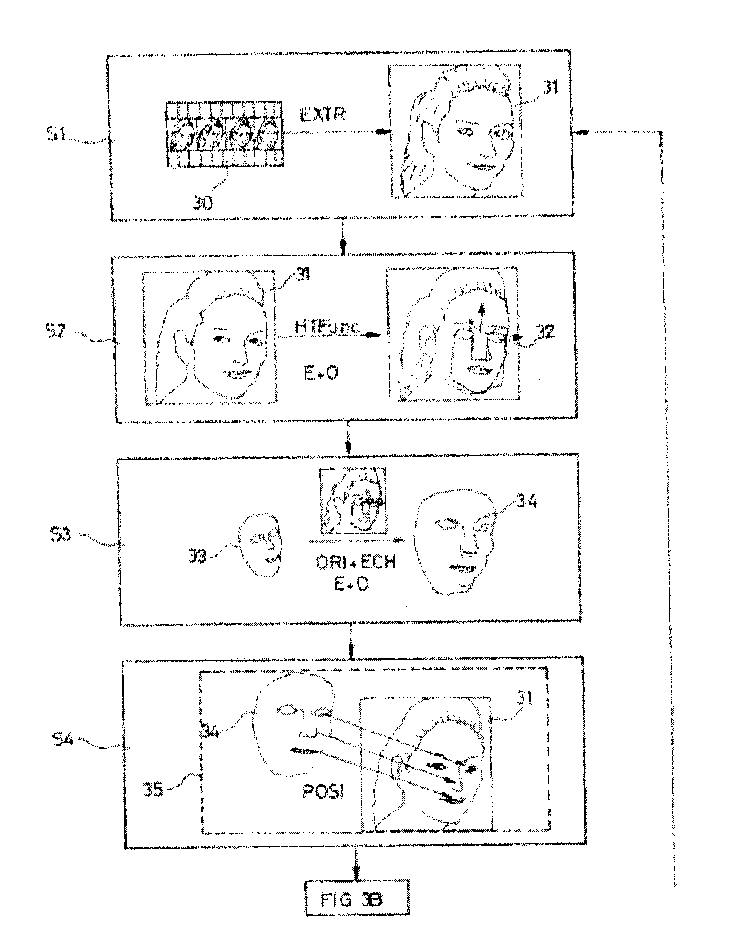 Method of real-time cropping of a real entity recorded in a video sequence