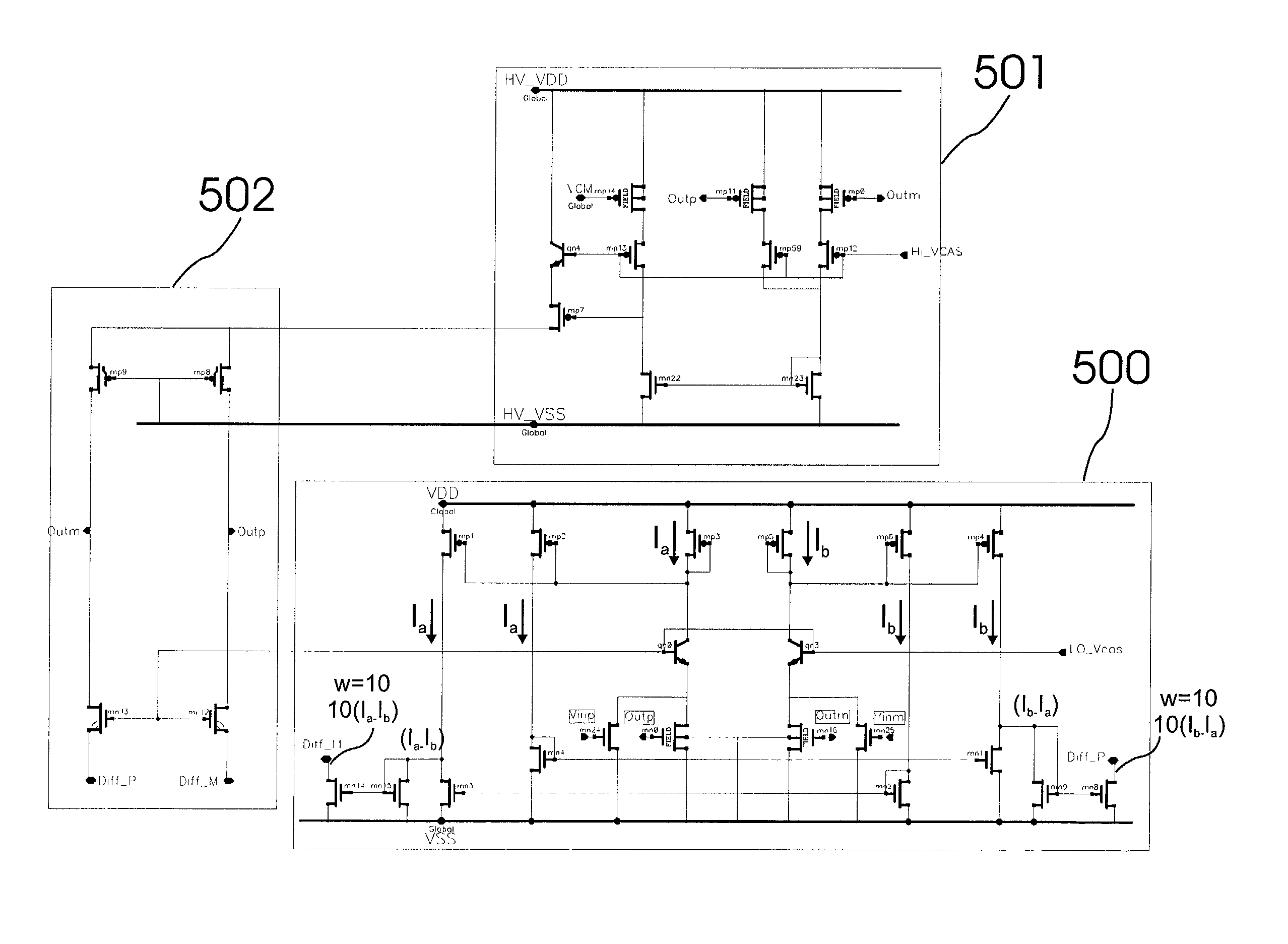 High voltage integrated circuit amplifier