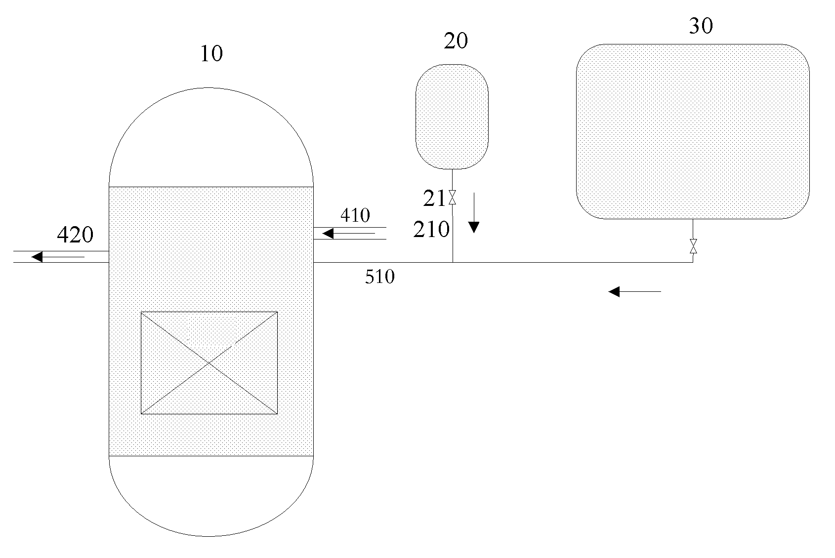 Method used for preventing pressure vessels from melting damages caused by molten materials in reactors, and system used for method