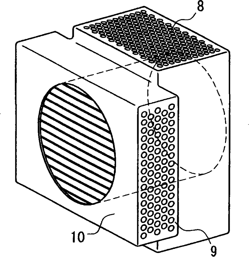 Hollow fiber membrane type artificial lung