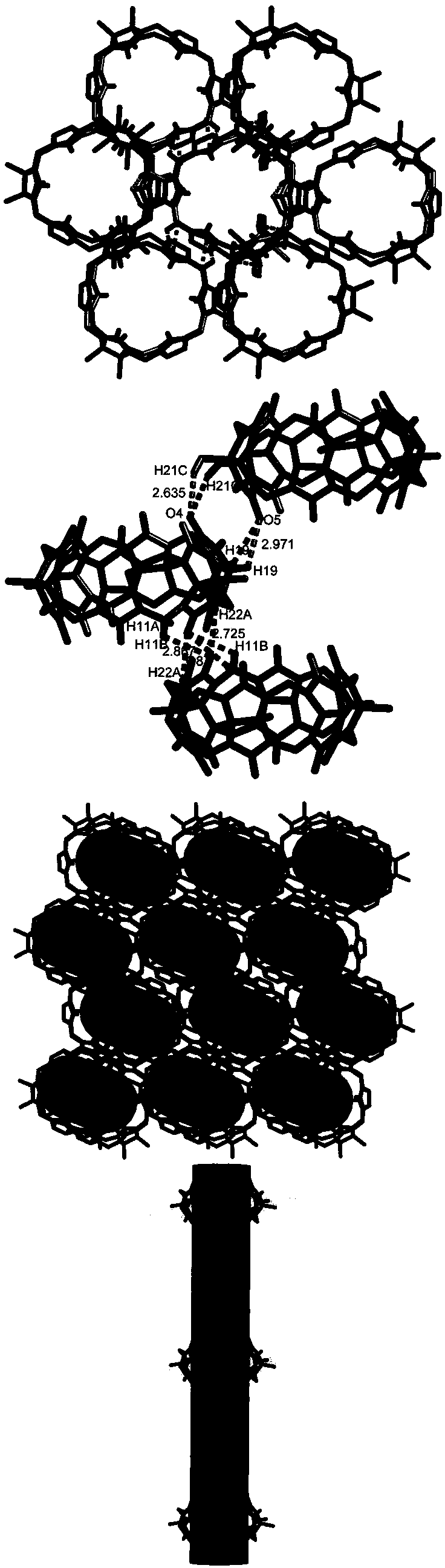 Hexamethyl six-membered cucurbituril supramolecule self-assembled carrier and application thereof