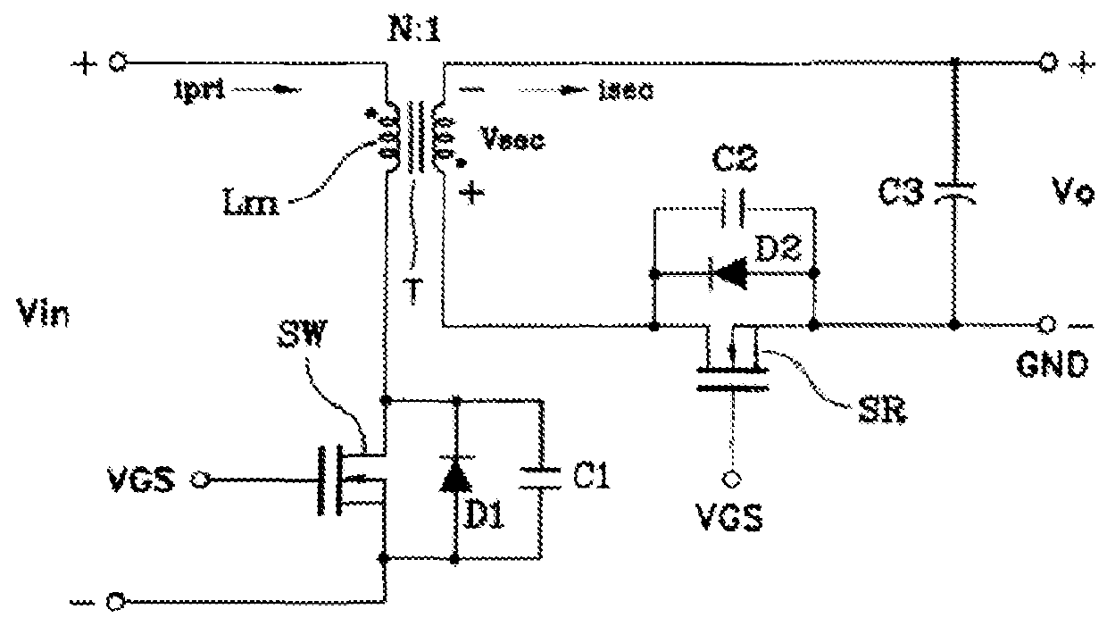 Forced zero voltage switching flyback converter