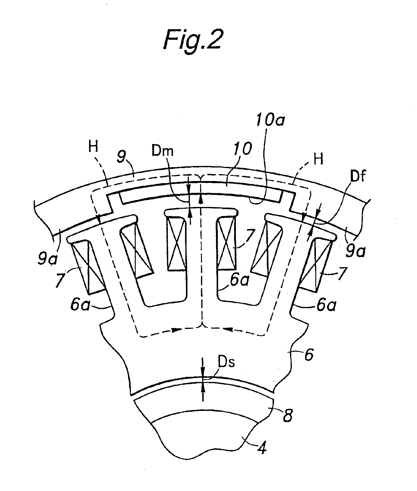 Electric rotating machine provided with a field control coil