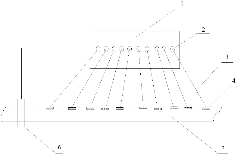 Distributed titanium alloy pipeline electrolytic antifouling apparatus