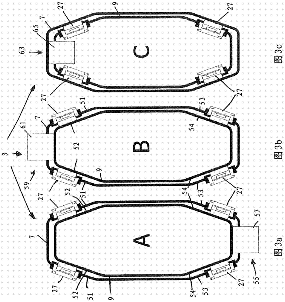 Sliding bearings for telescopic booms, in particular for shotcrete manipulators or robots