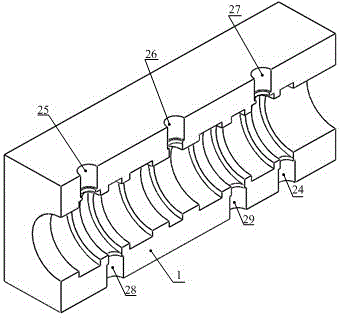 An internally controlled four-way reversing valve