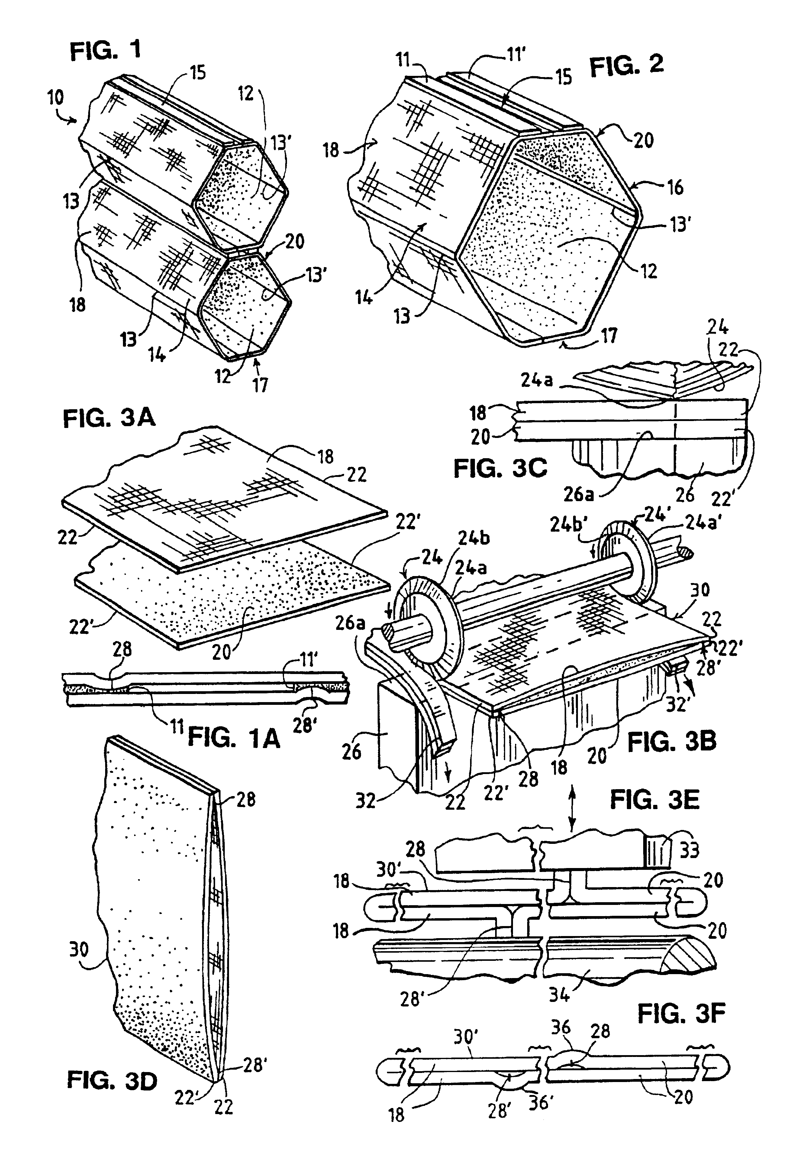 Cellular panel and method and apparatus for making the same
