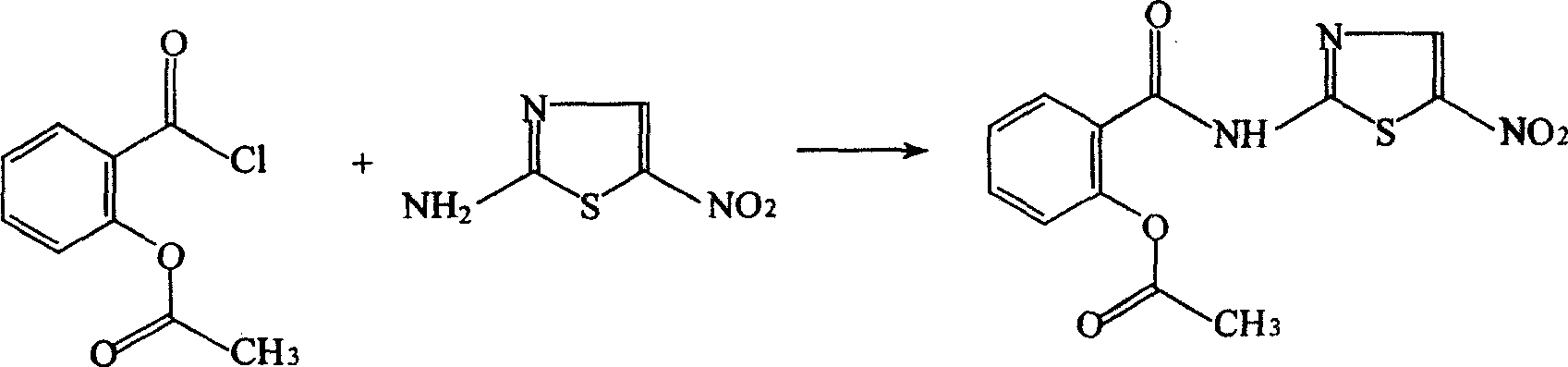 Method for preparing nitazoxanide