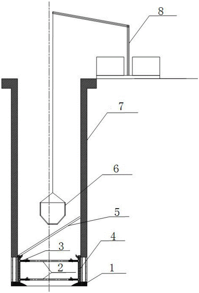Construction method for quickly pouring anti-slide pile protection wall concrete