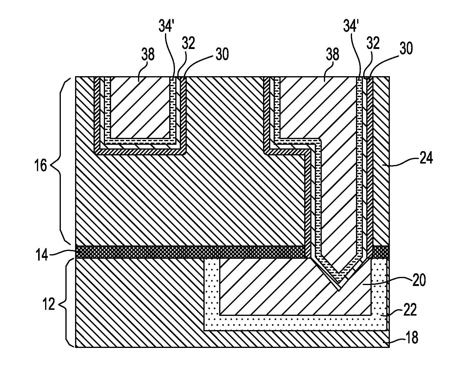 Large grain size conductive structure for narrow interconnect openings