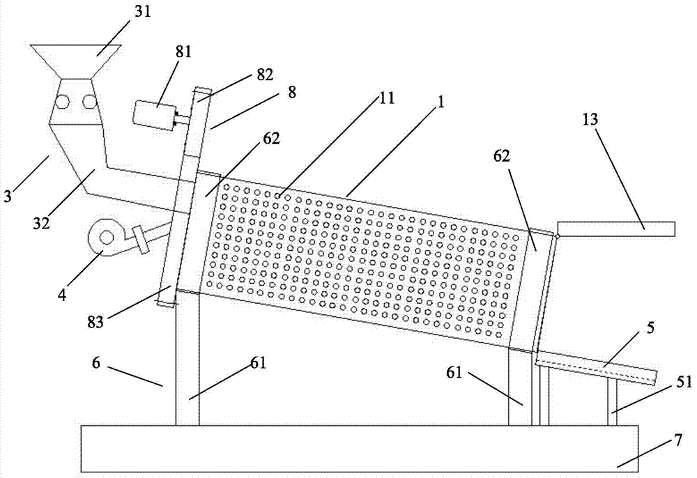 Garbage anhydration processing apparatus