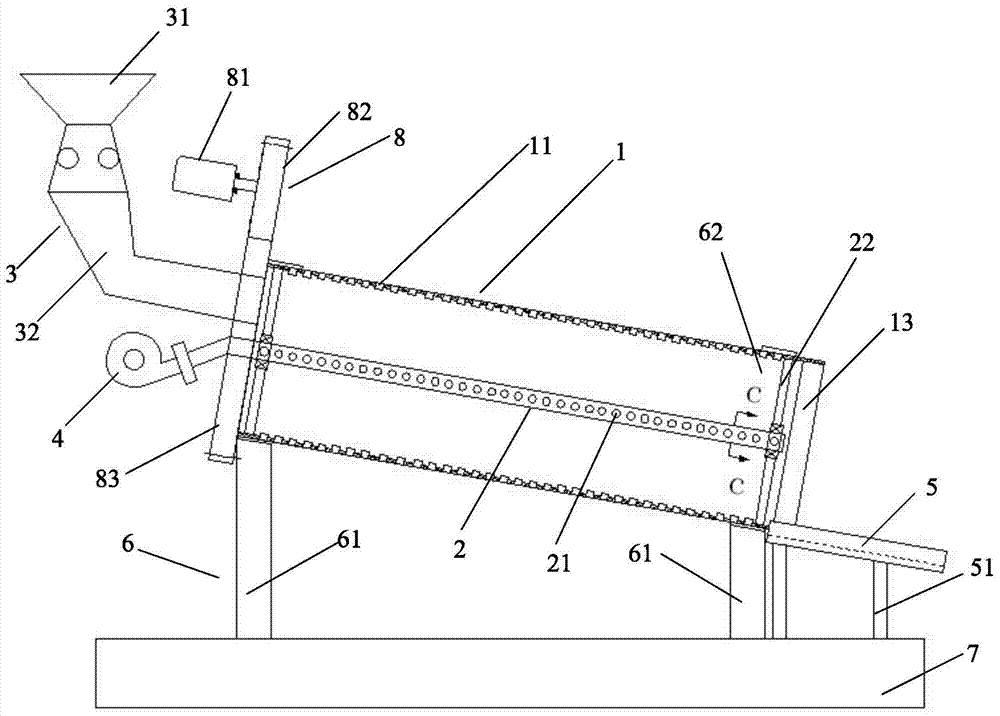 Garbage anhydration processing apparatus