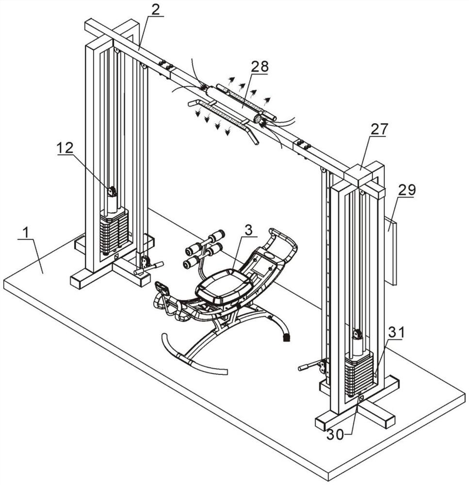 Intelligent medical rehabilitation fitness equipment for rehabilitation department