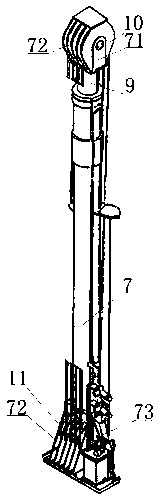 Wave compensation piston tensioner and use method thereof