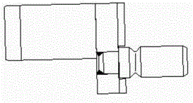 Press-riveting device and method for steering engine oil cylinder assembly