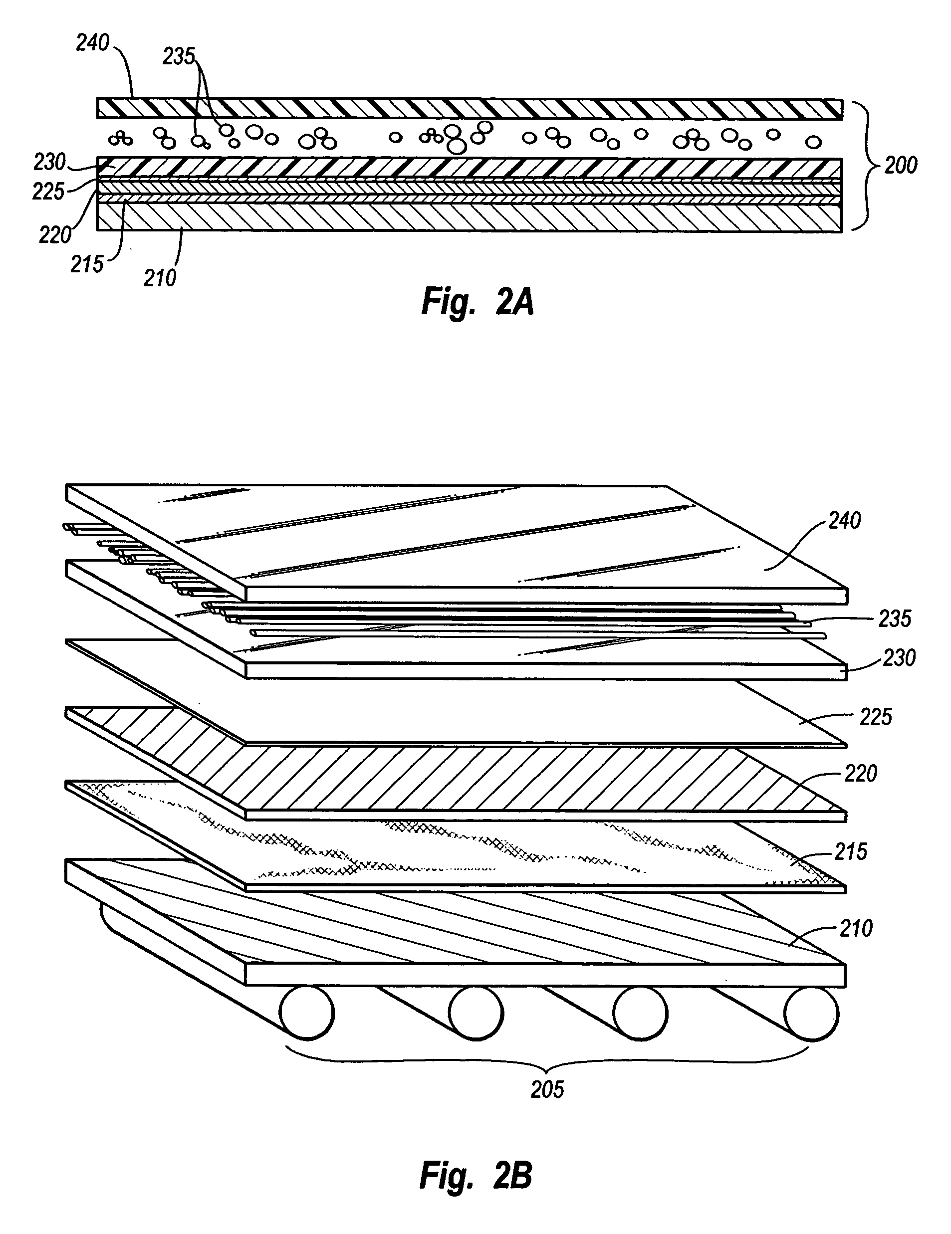 Architectural laminate panel with embedded compressible objects and methods for making the same