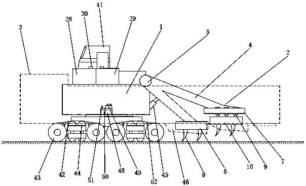 Novel deep ploughing machine with automatic lubrication and using method thereof