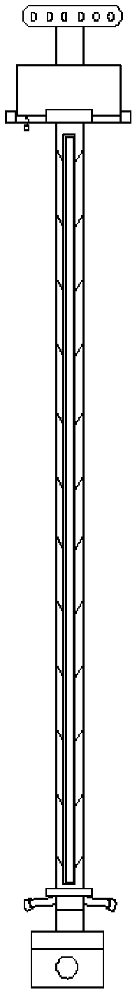 Connecting column for protective separating wall