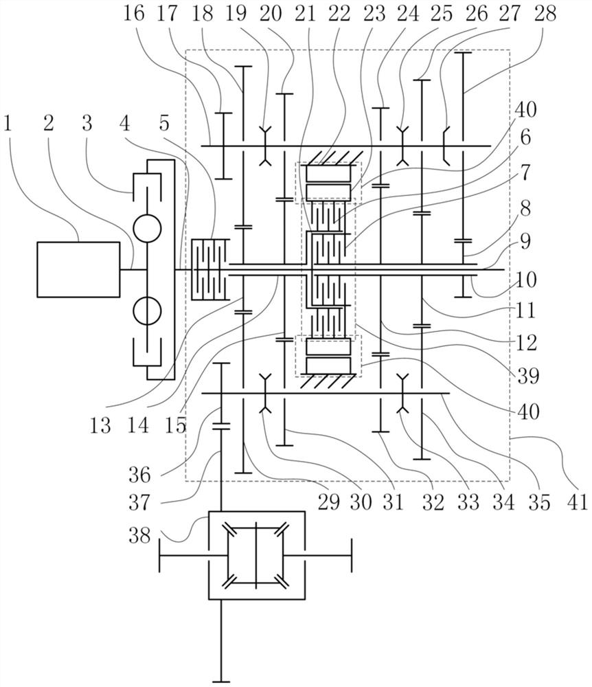 Hybrid power driving system and vehicle