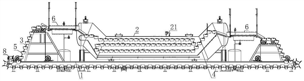 Horizontal feeding sterilization kettle