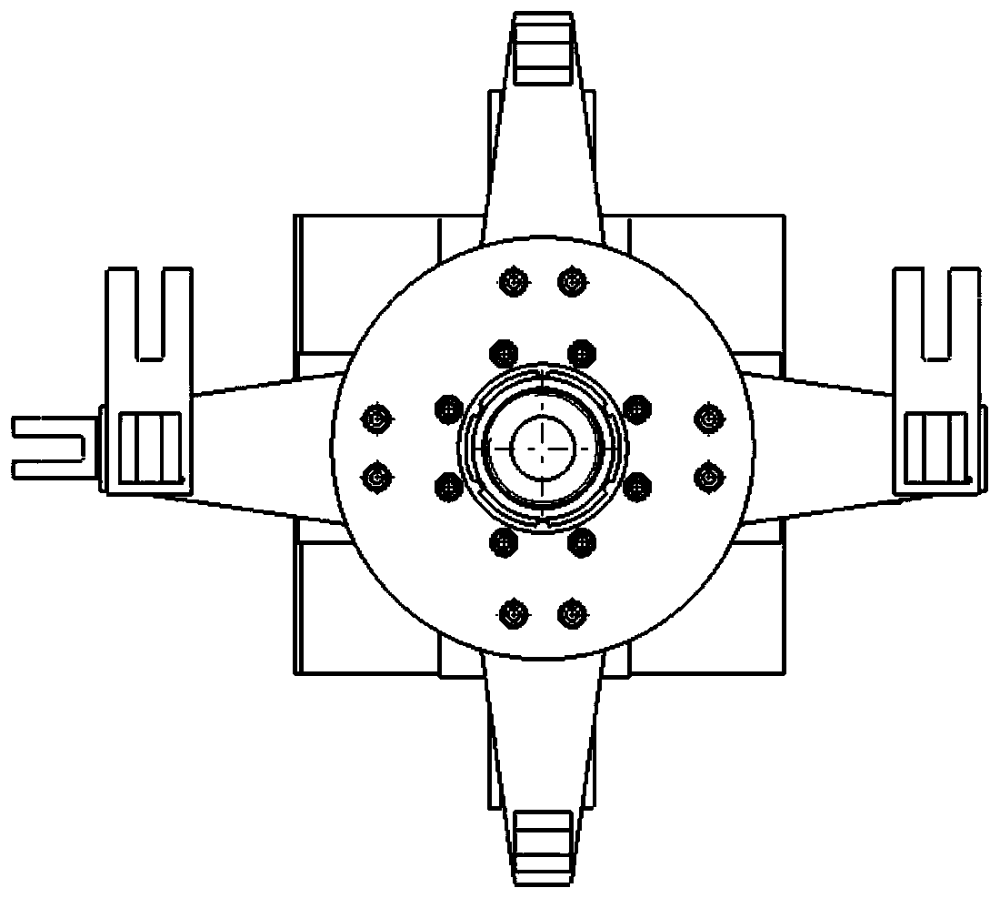 An upper platform fatigue test loading device