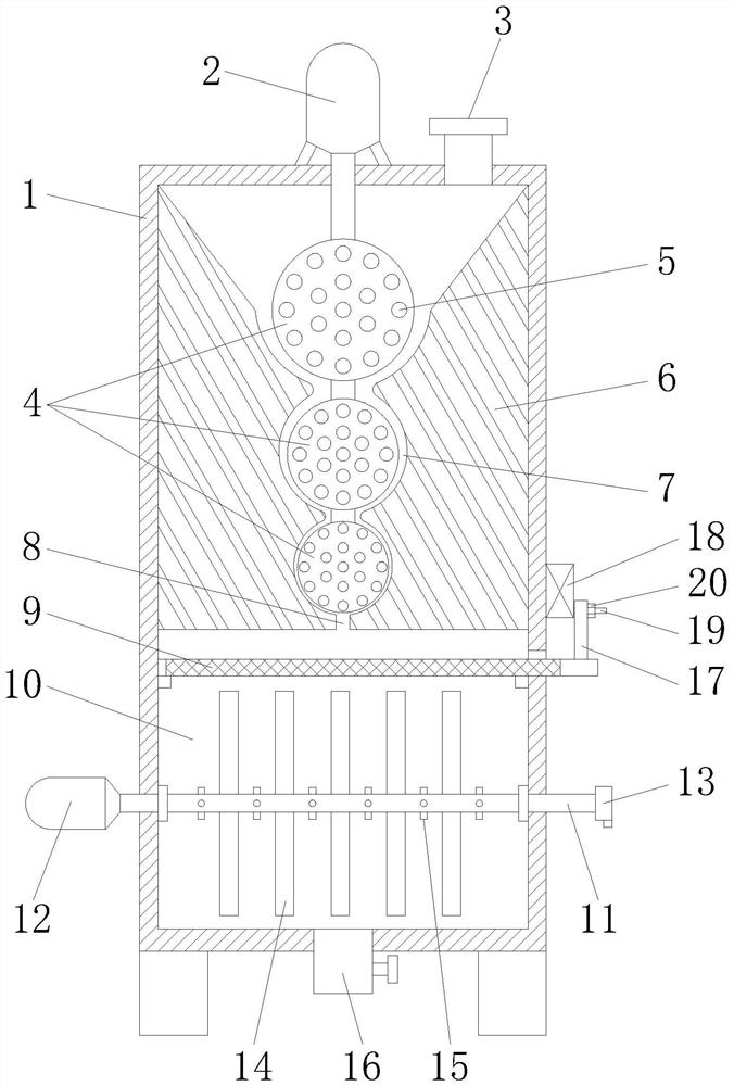 Molding sand casting sand mixing device and working method thereof
