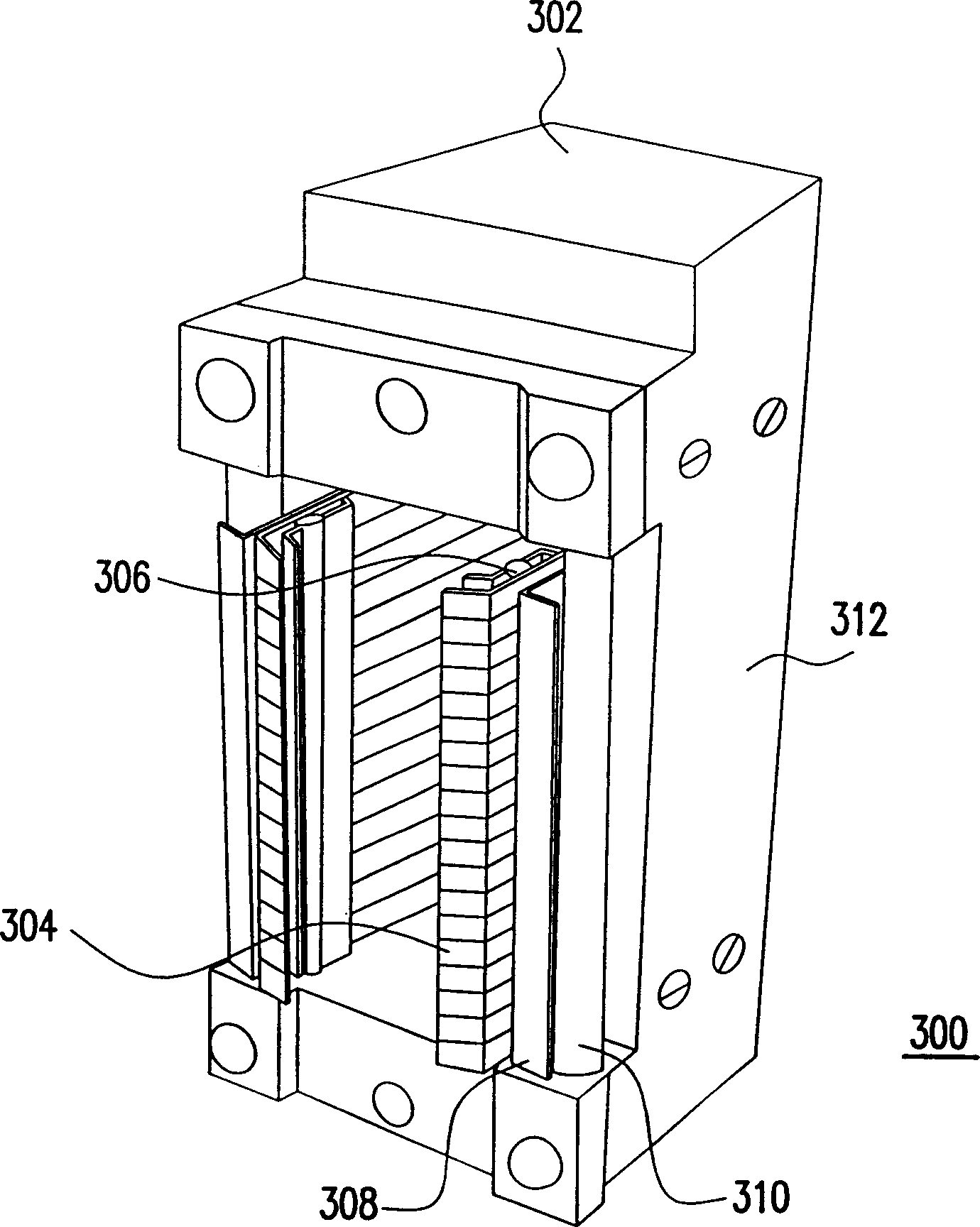 Dual in-line package type double-contact text fixture