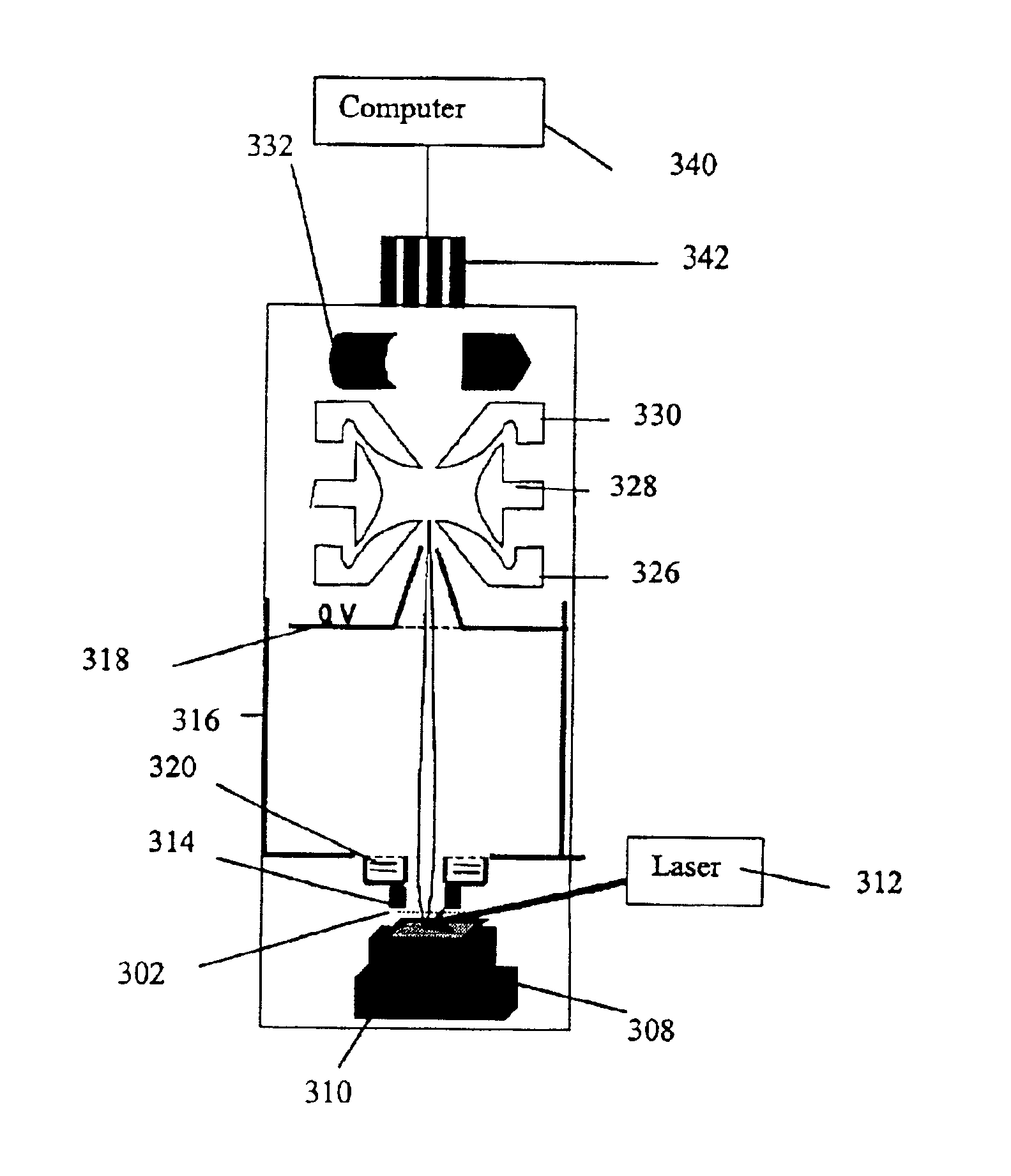 Time-of-flight/ion trap mass spectrometer, a method, and a computer program product to use the same