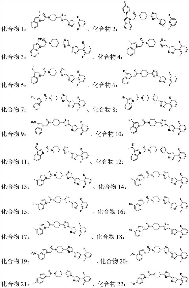 Compound containing indole ring structure, preparation method and application of compound, and bactericide