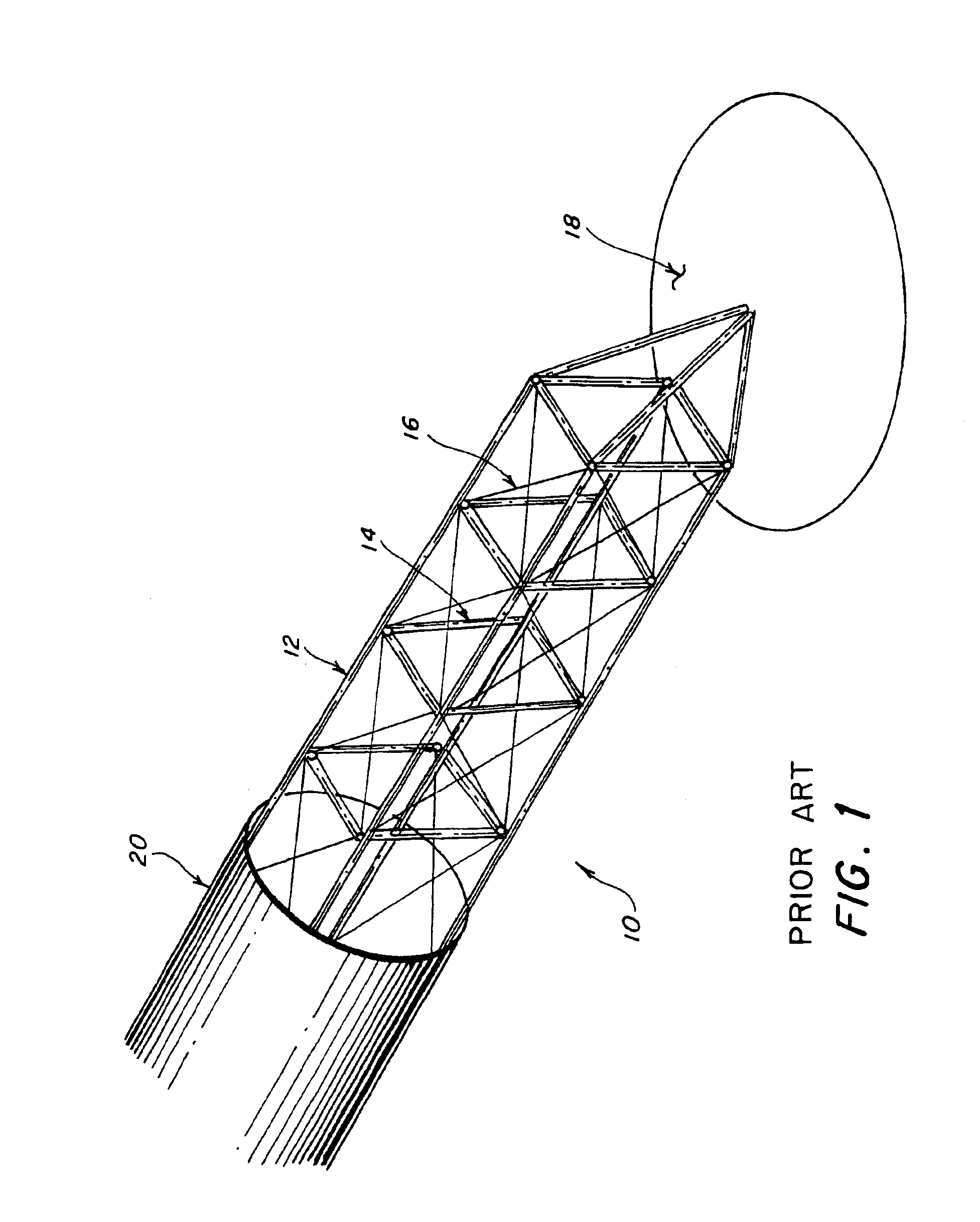 Elongated truss boom structures for space applications