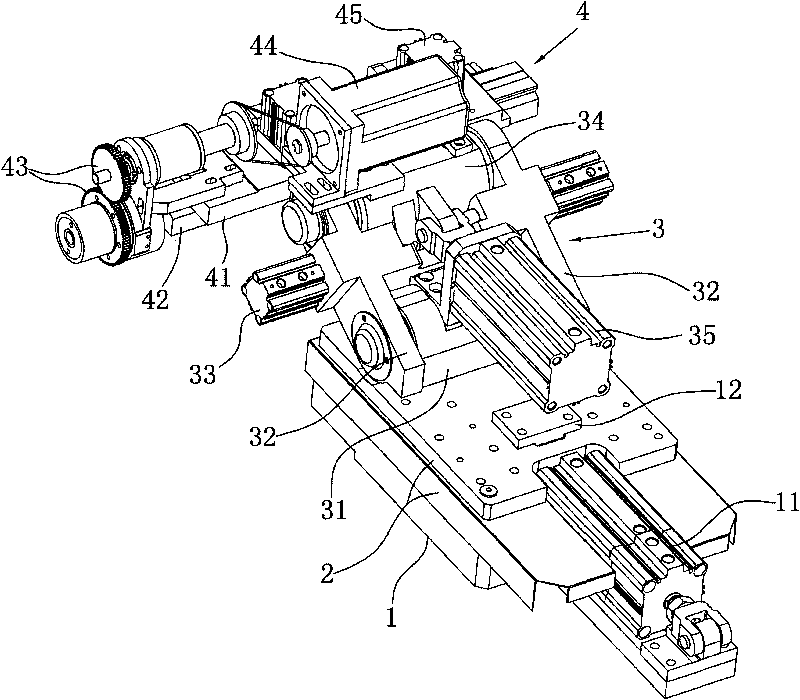 Grinding head mechanism for numerical control water drill grinding machine