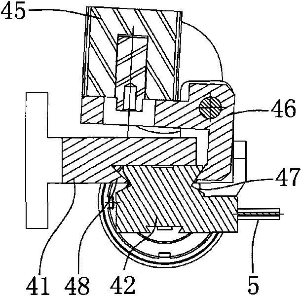 Grinding head mechanism for numerical control water drill grinding machine