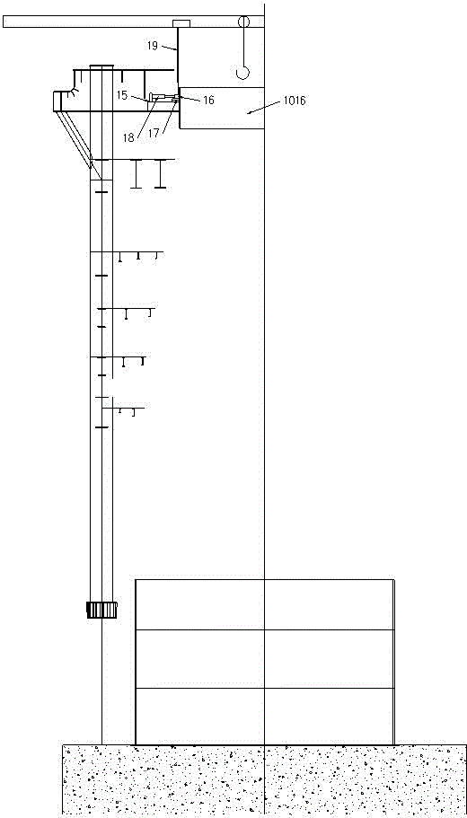 Simple-and-accurate-positioning blast furnace shell upside-down charging method