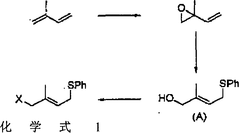 Process for preparing carotenoid polyene chain compounds and intermediates for preparing same