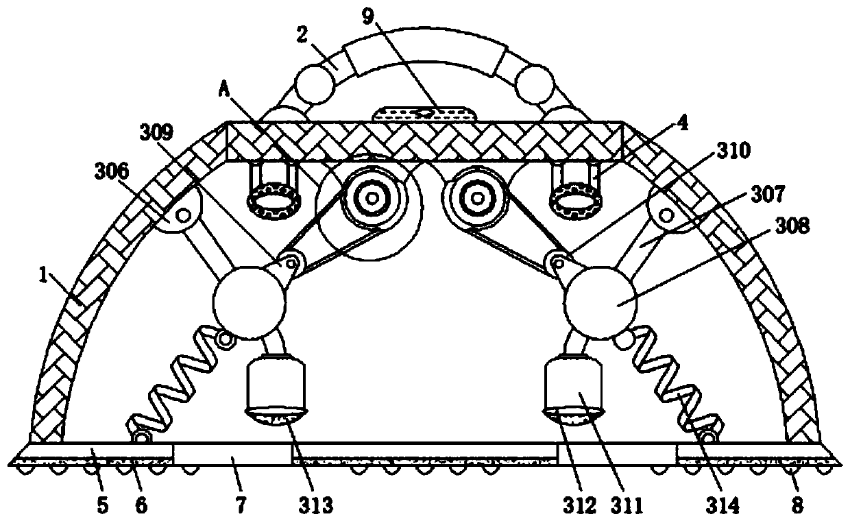 Solid wood composite floor installation and laying auxiliary device for decoration construction and laying method