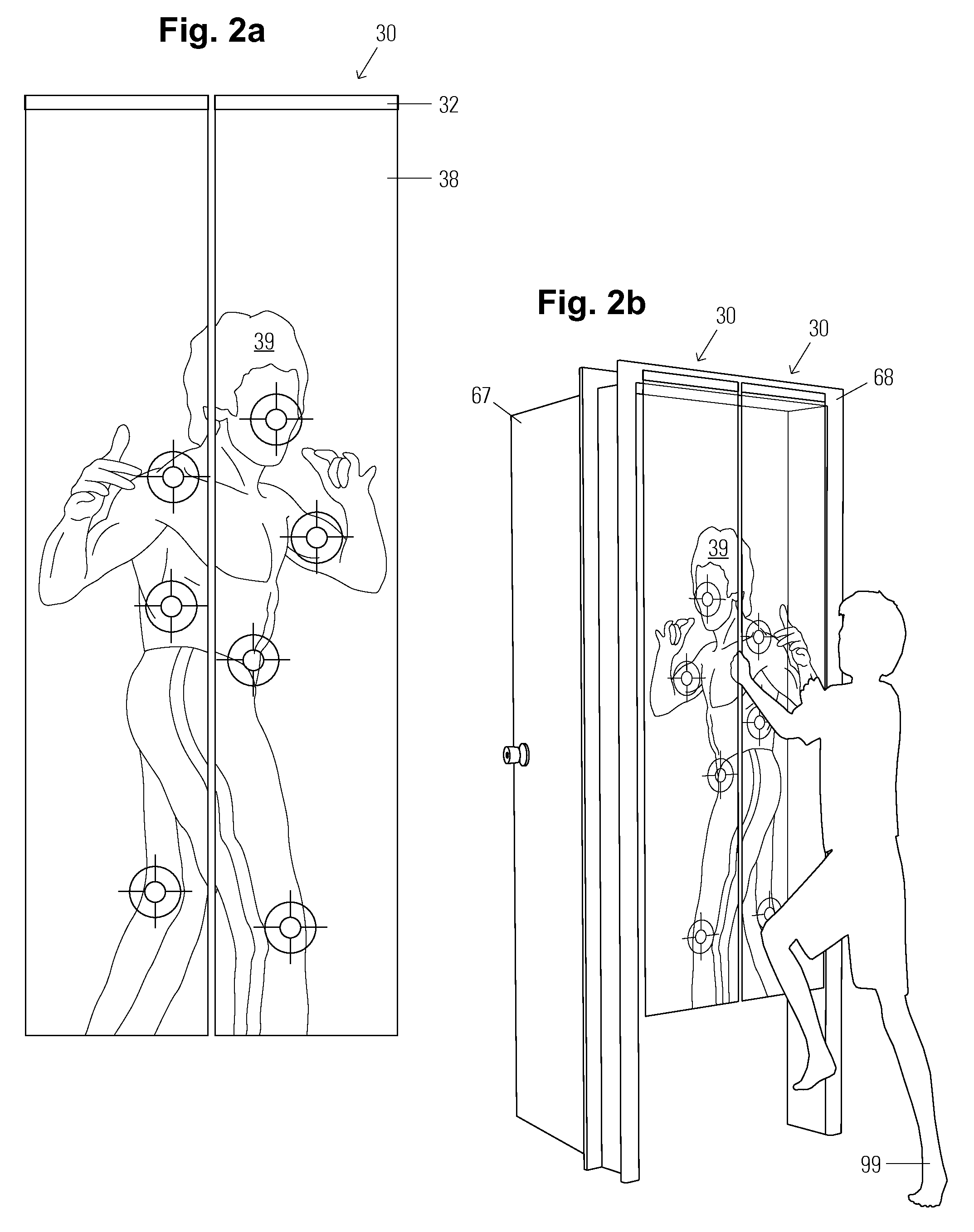 Martial arts striking device with flexible, non-force impact, relatively non-resistant contact, striking targets, and method of use