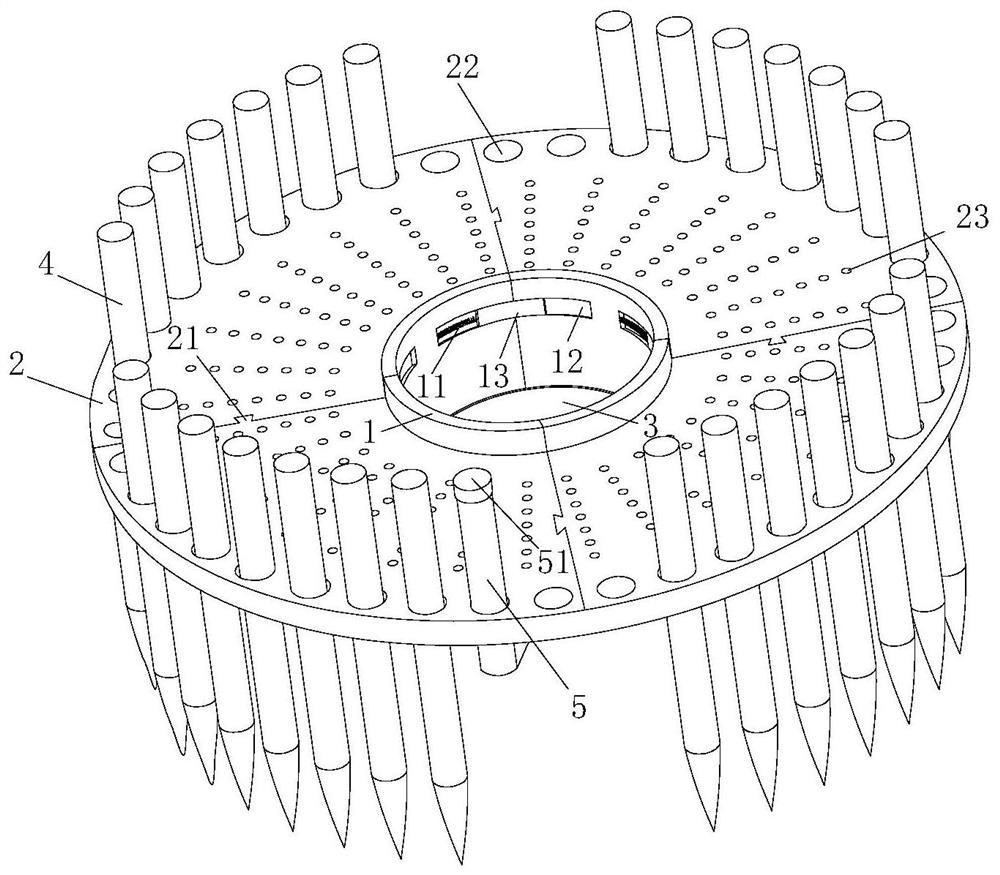 A tree hole landscape maintenance treatment device