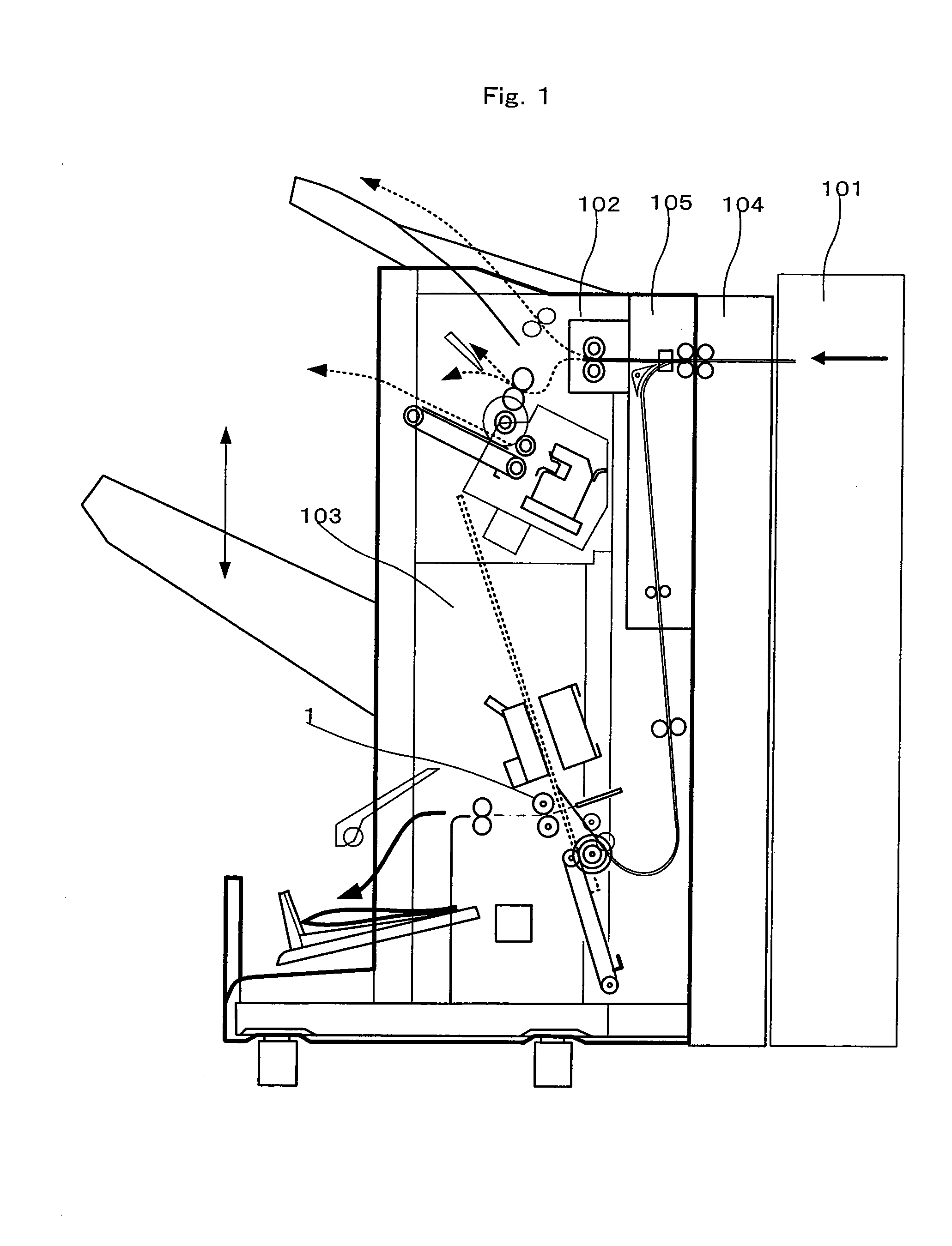 Method of folding in the middle and sheet post-processing apparatus provided with saddle unit