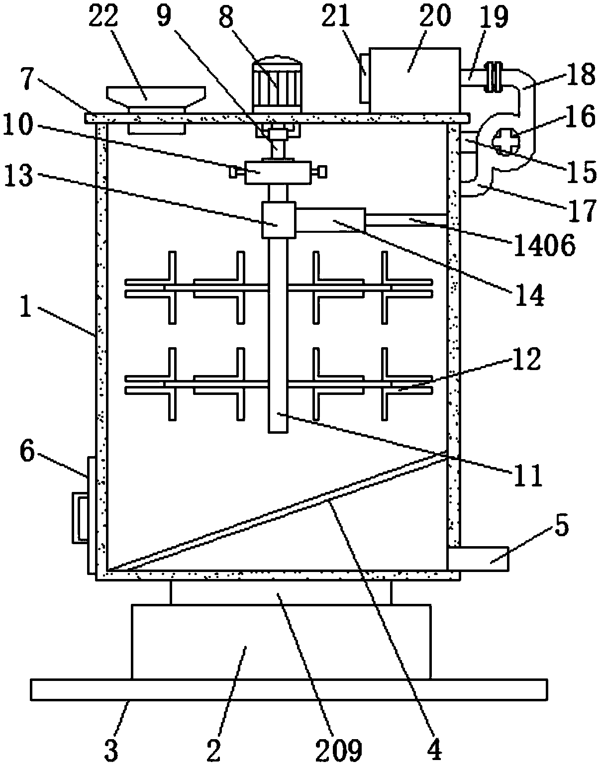 Garbage recovery processing device