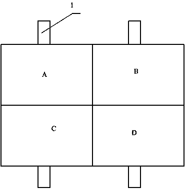 Support device for spliced curtain wall