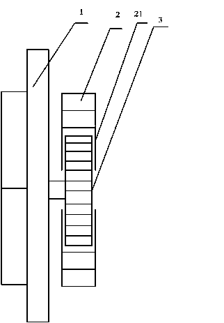 Support device for spliced curtain wall