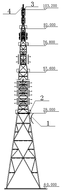Structure safety monitoring technology for steel-structure radio and television transmitting tower