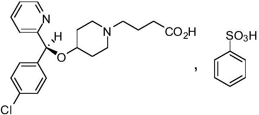 Bepotastine besilate composition and preparation prepared thereby