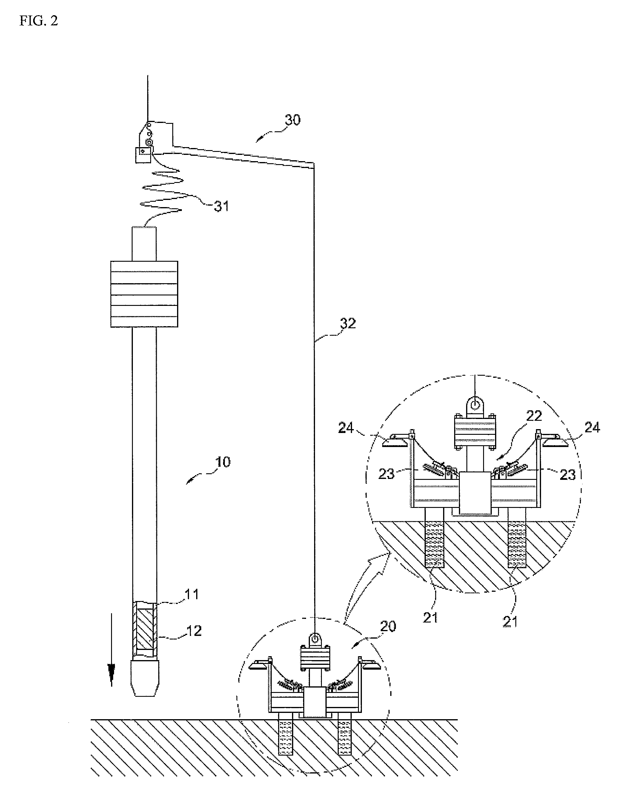 Apparatus for collecting marine deposits