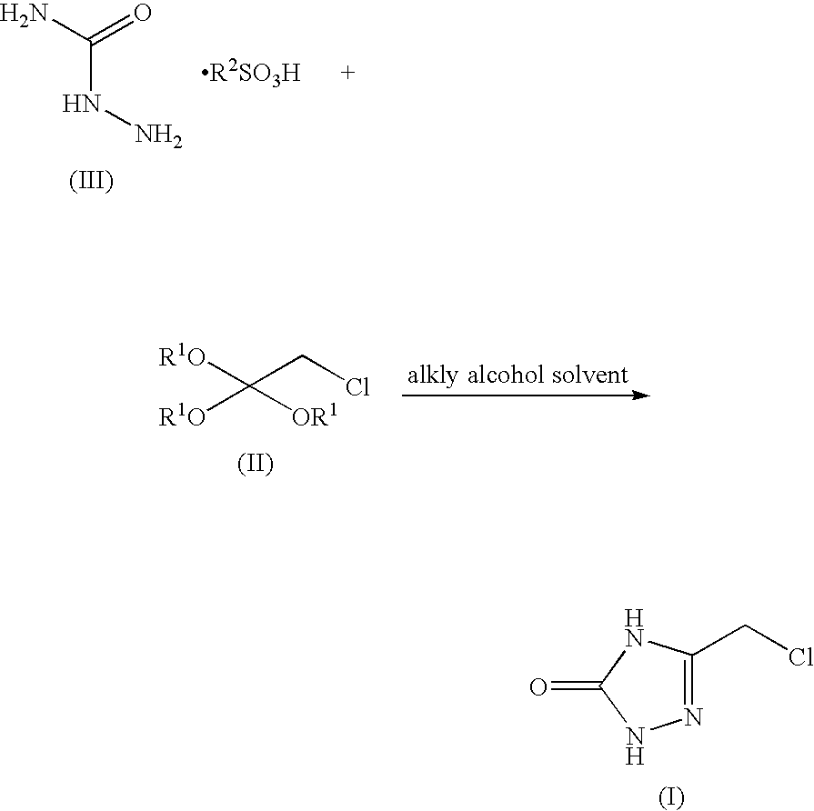 Process for preparing 3-chloromethyl-1,2,4-triazolin-5-one