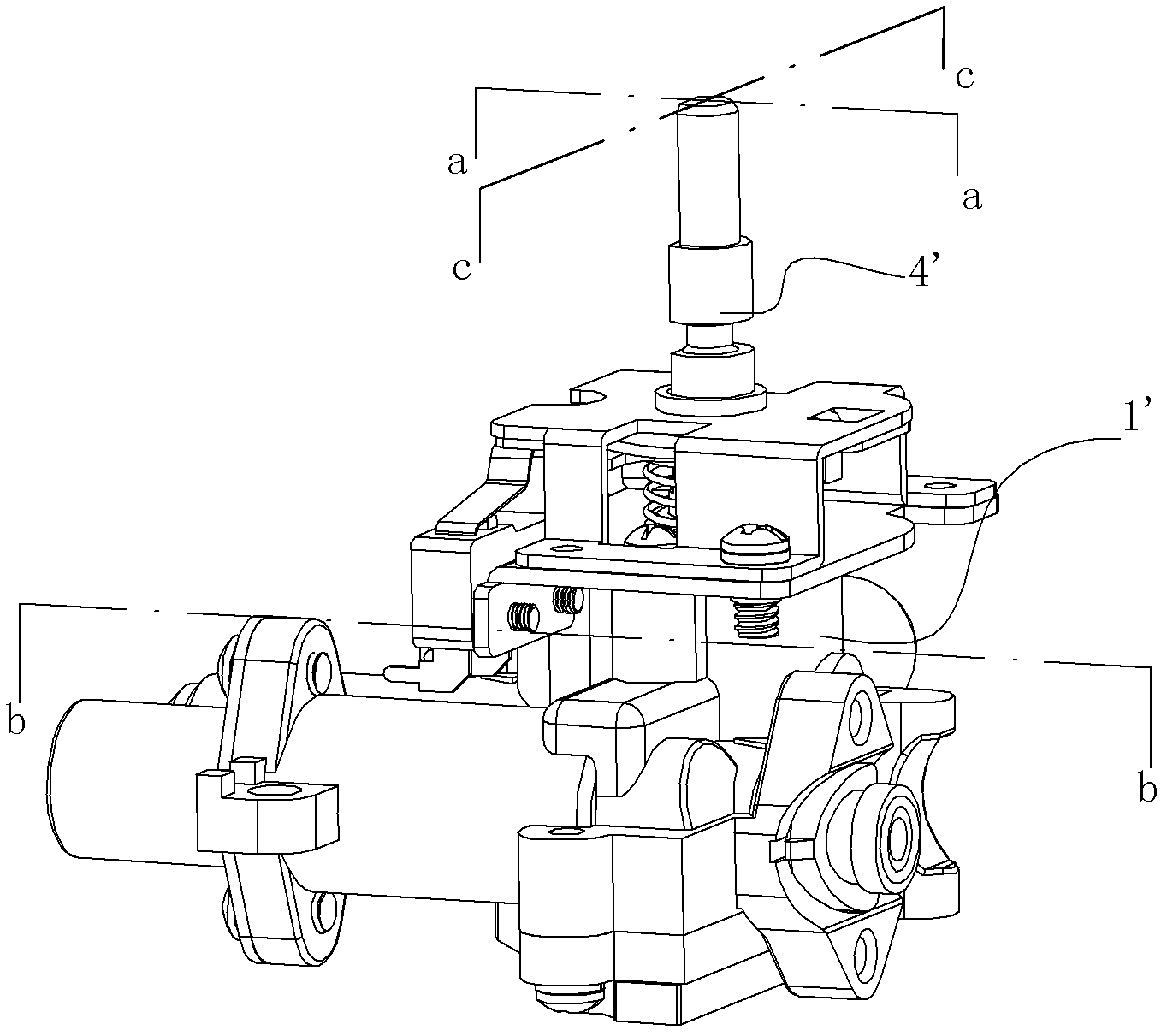 Valve body for gas stove